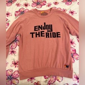 Aviator Nation XL pull over EUC - coral / peach color